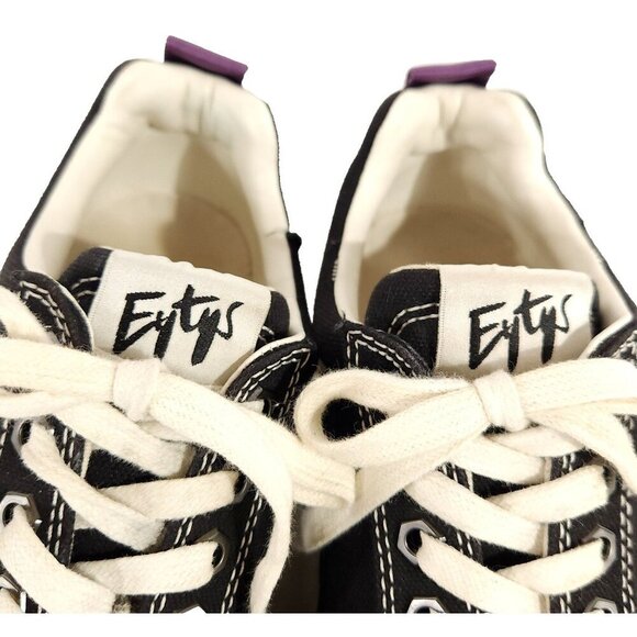 Eytys Odessa Canvas Sneakers Size 39 US 8.5 Womens Black $210 - Picture 4 of 15